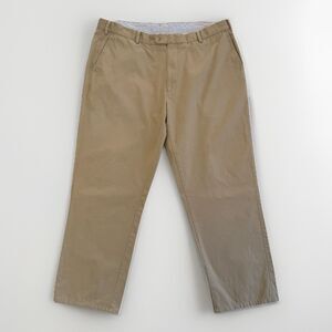 Peter Millar Men’s Khaki Pants Size 40 100% Pima Cotton Chino Flat Front